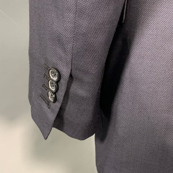 BRIONI Size 44 Regular Navy Wool Twill Notch Lapel Sport Coat - Picture 4 of 9